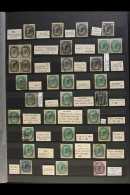 1897-98 "MAPLE LEAF" & "NUMERAL" RE-ENTRIES COLLECTION.  Small Collection Of Used Stamps Each With A Re-entry... - Sonstige & Ohne Zuordnung