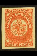 1857  8d Scarlet Vermilion, SG 8, Superb Mint No Gum. Fabulous Appearance With Huge Margins And Crisp Impression.... - Other & Unclassified