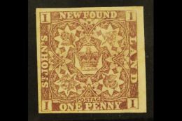 1857  1d Brown- Purple, SG 1, Very Fine Mint 4 Margins. For More Images, Please Visit... - Other & Unclassified