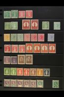 1866-1952 MINT COLLECTION  On Stock Pages, Inc 1866 1d (x2, Unused) & 6d (x2), 1867-70 1d (x2, One Unused)... - British Virgin Islands
