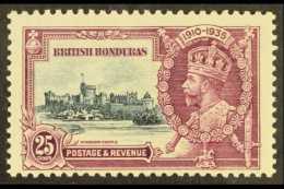 1935  25c Slate & Purple, EXTRA FLAGSTAFF VARIETY, SG 146a, Mint. For More Images, Please Visit... - British Honduras (...-1970)