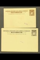 1893  Stationery Postcards ½a And 1a Each With Violet "SPECIMEN" Handstamps, Minor Faults To ½a. (2... - Britisch-Ostafrika