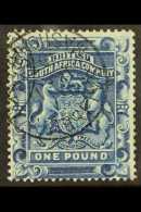 1892  £1 Deep Blue, SG 10, Very Fine Used. For More Images, Please Visit... - Sonstige & Ohne Zuordnung