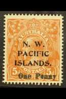 N.W.P.I. 1918  1d On 5d Brown, SG 100, Very Fine Mint. For More Images, Please Visit... - Papua New Guinea