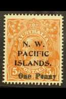 N.W.P.I. 1918  1d On 5d Brown, SG 100, Very Fine Mint. For More Images, Please Visit... - Papua Nuova Guinea