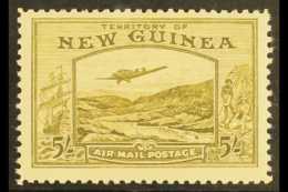 1939  5s Olive-brown Airmail, SG 223, Fine Mint, Lightly Toned Gum. For More Images, Please Visit... - Papua-Neuguinea