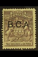 1891-5  2s6d Grey-purple, "B.C.A." Ovpt, SG 9, Fine Mint. For More Images, Please Visit... - Nyasaland (1907-1953)