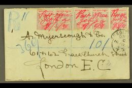 1901 "POST OFFICE JEBBA" MANUSCRIPT CANCELS ON REGISTERED COVER  (9th May) Envelope Registered To London, Bearing... - Nigeria (...-1960)