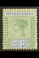 1900  2s6d Green And Ultramarine, SG 8, Very Fine Mint. For More Images, Please Visit... - Nigeria (...-1960)