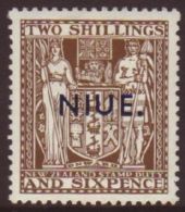 1941  Arms 2s 6d, Single Line Watermark SG 79, Fine Mint.  For More Images, Please Visit... - Niue