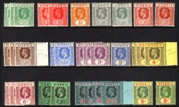 1921-32  Script Wmk Set To 5s SG 15/28, Plus Additional Shades And Die Changes To 2/6d (3) And 5s, Fine Mint. (33... - Nigeria (...-1960)