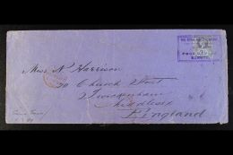 NIGER COMPANY TERRITORIES  BURUTU 1899 (Jan) Legal Size Envelope To England, Bearing 2½d Purple And Blue... - Sonstige & Ohne Zuordnung