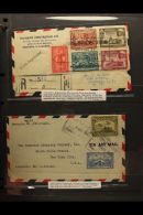 1929-1947 AIR POST COVERS  Fascinating Collection Of Commercial And Philatelic Covers. Note 1929 First Flight To... - Nicaragua