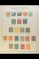 1862-1937 CLEAN ALL DIFFERENT COLLECTION  A Mint And Used Collection On Printed Album Pages, Includes A Good... - Nicaragua