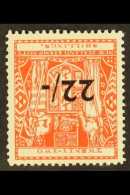 1950 POSTAL FISCAL  22/- On 22s Scarlet, Watermark Inverted, SG F216aw, Fine Mint. For More Images, Please Visit... - Altri & Non Classificati