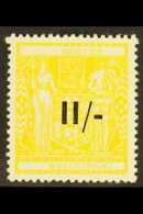 1942 POSTAL FISCAL  11/- On 11s Yellow, SG F215, Very Fine Mint. For More Images, Please Visit... - Otros & Sin Clasificación