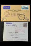 1934-1981 COVERS HOARD  With 1934 7d Trans-Tasman On "Faith In Australia"  First Flight Cover With Special... - Otros & Sin Clasificación