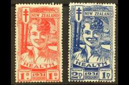 1931  Health "Smiling Boy" Set, SG 546/547, Fine Mint. (2) For More Images, Please Visit... - Sonstige & Ohne Zuordnung