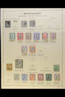 1903-1949 FINE MINT COLLECTION  On Pages, Chiefly All Different With A Few Shades, Inc 1903 Set To 2s, 1904-08 3d... - Montserrat