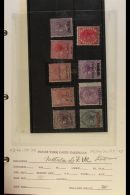 RANGES ON DEALER'S DISPLAY SHEETS  In A Binder, QV To 1970's Mint, Never Hinged Mint And Used. Note Early... - Mauritius (...-1967)