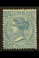 1863-72  1s Blue, SG 69, Fine Mint With Large Part OG For More Images, Please Visit... - Mauritius (...-1967)