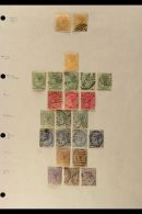 1863-1991 MINT & USED COLLECTION  On Leaves, Inc 1863-81 ½d (x2, Mint & Used), 1882-84 ½d... - Malta (...-1964)