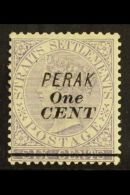 PERAK  1891 1c On 6c Lilac (Type 30), SG 43, Very Fine And Fresh Mint. For More Images, Please Visit... - Sonstige & Ohne Zuordnung