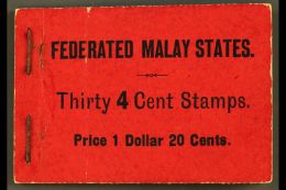 FMS  BOOKLET 1927-30 $1.20 Black On Red Booklet (stapled At Left) Containing Thirty 4c Stamps, SG SB13, An... - Sonstige & Ohne Zuordnung