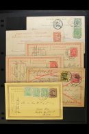 POSTAL STATIONERY CARD COLLECTION  1898-1930s USED Range Of Printed Postal Stationery Cards Of Various... - Altri & Non Classificati