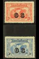 OFFICIAL  1932 Kingsford Smiths Set, SG O123/4, Very Fine Mint (2 Stamps) For More Images, Please Visit... - Sonstige & Ohne Zuordnung