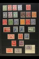 1913-36 KGV MINT SELECTION CAT £700+  Presented On A Pair Of Stock Pages. Includes Roo To 1s & £1... - Other & Unclassified