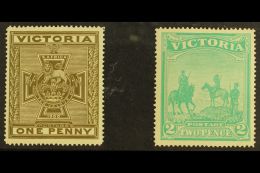 VICTORIA  1900 Anglo Boer War Patriotic Fund Set, SG 374/5, Superb Well Centered Pair. (2 Stamps) For More... - Other & Unclassified