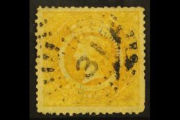 NEW SOUTH WALES  1860-72 8d Lemon- Yellow Perf 12, Wmk "8", SG 149, Used With Light "31" Numeral Some Trimmed... - Other & Unclassified