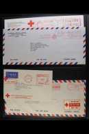 RED CROSS  METER MAIL 1955-93 COLLECTION Of Commercial Covers, All With Red Cross Meter Mail Impressions, We See... - Unclassified