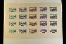 RED CROSS  LEBANON 1947 Air Mail Issue In A Colour Separations On A Sheet With 20 Impression ((four Of Each... - Unclassified