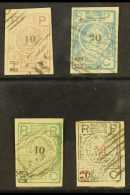 NOVA POTUCA  1867 Surcharges Complete Set Of Local Bogus / Phantom Stamps, Used, 40c On 10c With Small Thin, Plus... - Sonstige & Ohne Zuordnung