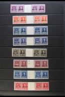 REVENUE STAMPS - ALLIED MILITARY GOVERNMENT, TRIESTE  INDUSTRIAL AND COMMERCIAL TAX STAMPS Set To 100L In GUTTER... - Other & Unclassified