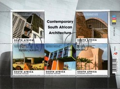 South Africa - 2017 Contemporary South African Architecture Sheet (o) - Used Stamps