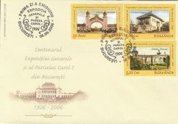 BUCHAREST GENERAL EXHIBITION ANNIVERSARY, CHARLES PARK, COVER FDC, 2006, ROMANIA - FDC