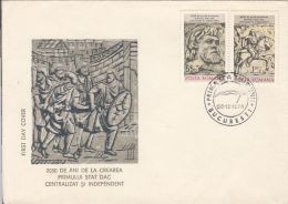 FIRST INDEPENDENT DACIAN STATE ANNIVERSARY, KING BUREBISTA, COVER FDC, 1978, ROMANIA - FDC