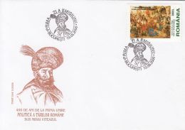 PRINCE MICHAEL THE BRAVE, FIRST ROMANIAN STATE UNION, COVER FDC, 2000, ROMANIA - FDC