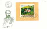 HUNGARY - 1966.Imperforated FDC -  Paintings Souvenir Sheet - FDC
