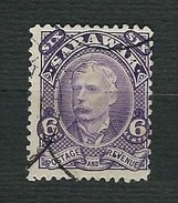 SARAWAK 1895 - Sir Charles J. Brooke - 6 C. Brown - Sg: MY-SR 34 - Sarawak (...-1963)