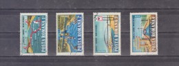 1985 - LE  CANAL DANUBE-MER NOIRE  MI No 4144-4147 Et Yv 3573/3576 - Gebraucht