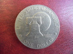 USA - 1 Dollar " Eisenhower Bicentennial Dollar " 1776 - 1976 @ 38 Mm 23 Gr. @ 2 Photos - 1971-1978: Eisenhower