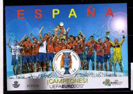 ESPAÑA 2012 - FUTBOL - CAMPEONES DE EUROPA - BLOCK  EDIFIL Nº 4757 - YVERT Nº 218 - 2010 – África Del Sur