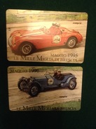 2 Schede Telefoniche Golden  269 -270 Nuove Da Lire 2000 Mille Miglia Di Brescia  1995 Tiratura 13.000 - Privées Rééditions