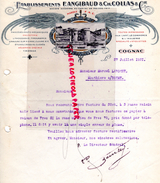 16 -COGNAC  - FACTURE IMPRIMERIE LITHOGRAPHIE TYPOGRAPHIE-ETS F. ANGIBAUD & CH. COLLAS - 1921 - Printing & Stationeries