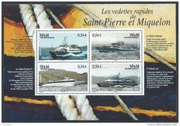 St Pierre Et Miquelon - 2006 -    Vedettes Rapides - Bloc N° 11 - Neuf ** - MNH - Blokken & Velletjes