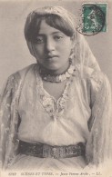 Algérie - Jeune Femme - Bijoux - Philippeville 1908 - Escenas & Tipos